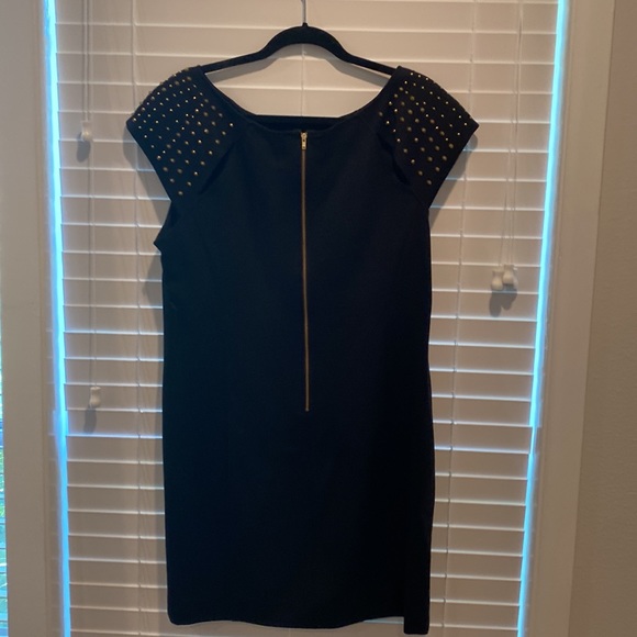 Black stud sleeve cocktail dress - Picture 4 of 4